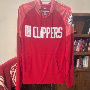 Fanatics LA Clippers Red Pullover Hoodie